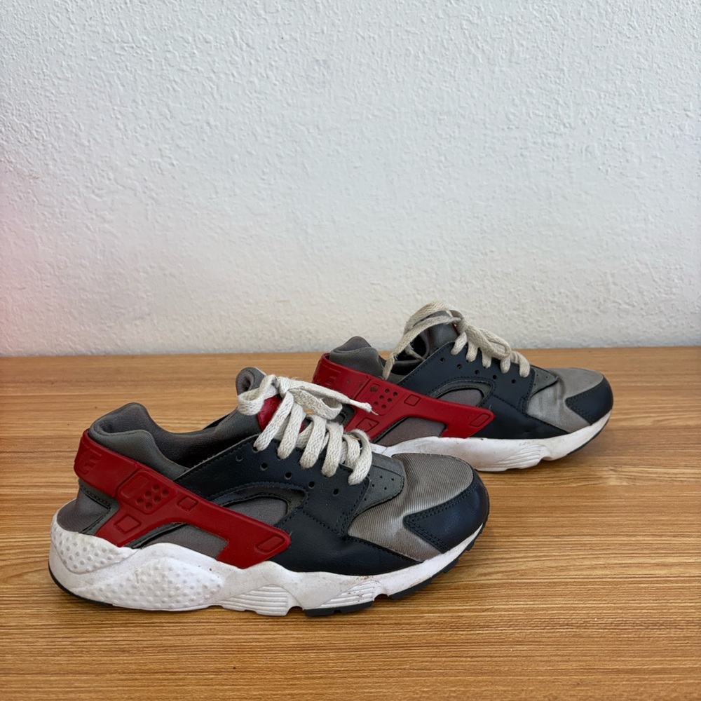 Red and Gray Sneakers
